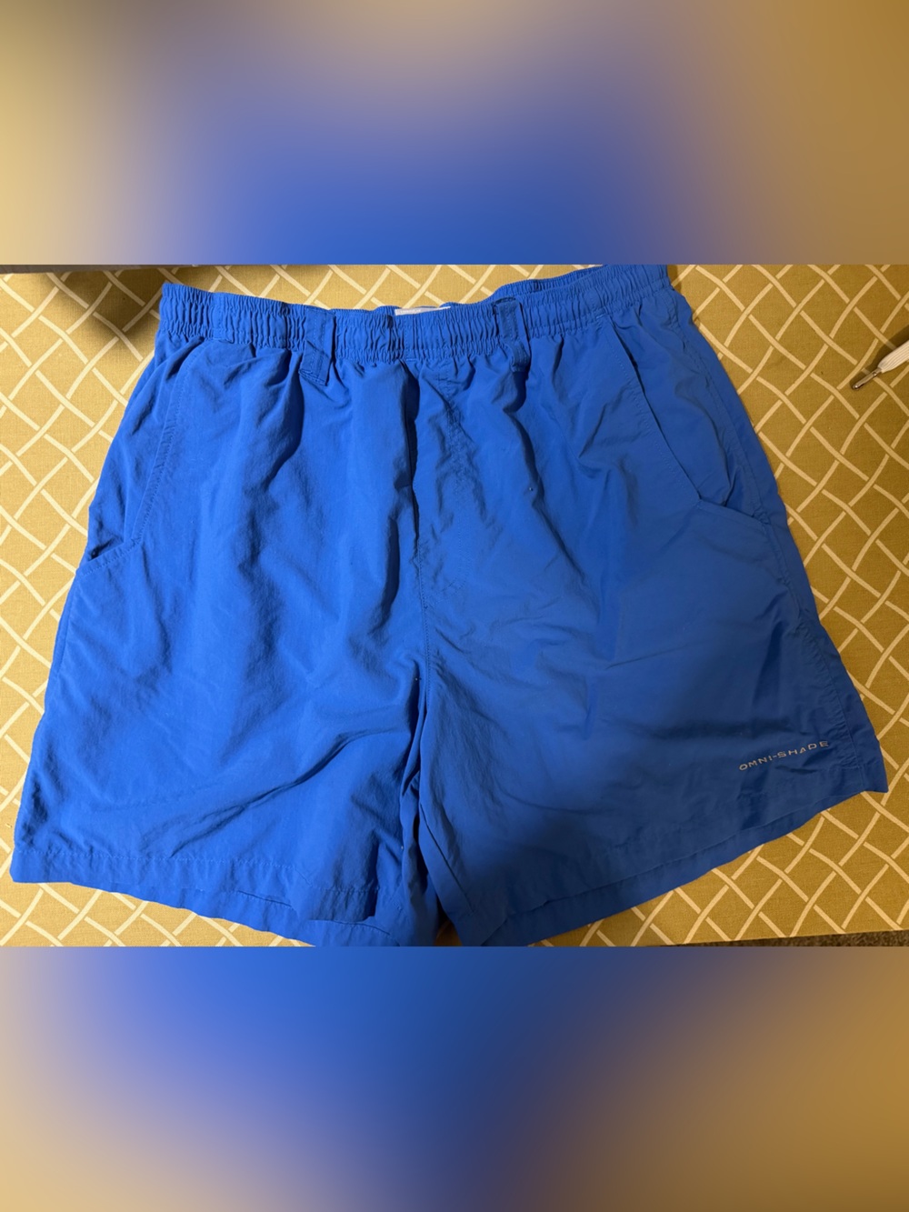 Men's Royal Blue Athletic Shorts with Elastic Waist